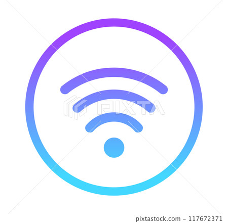 藍紫漸變｜Wi-Fi標誌 117672371