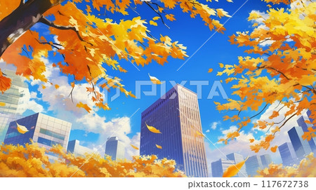 14 Beautiful Autumn Leaves in the City 117672738