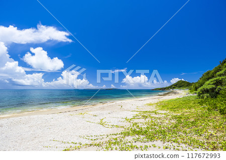 Okinawa sea sky 117672993