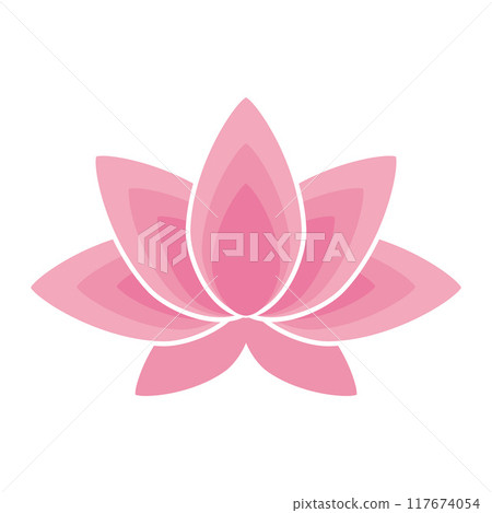 粉紅色蓮花圖標 117674054