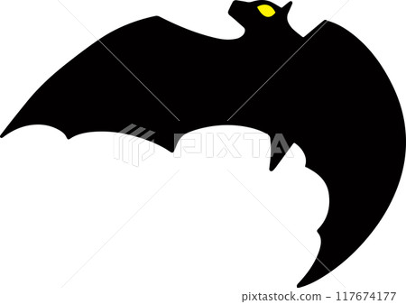 The Bat vector image for halloween or vampire concept. The Bat vector image for halloween or vampire concept. 117674177