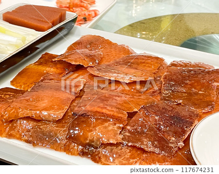 中國高級美食北京烤鴨 中國高級美食北京烤鴨 117674231