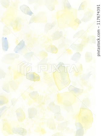 Yellow bubble watercolor gradient pattern 117674391