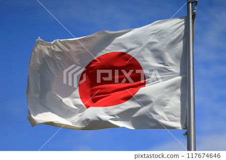 Hinomaru繞在風中的旗幟 117674646