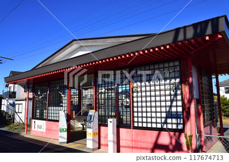 JR East, Kashima Line, train window view from Sawara Station to Kashima-Jingu Station (Winter 2022) 117674713