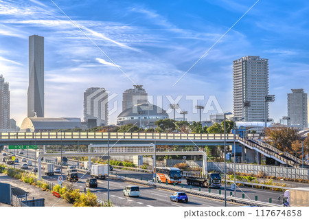 東京有明站江東區有明的都市景觀 東京有明站江東區有明的都市景觀 117674858