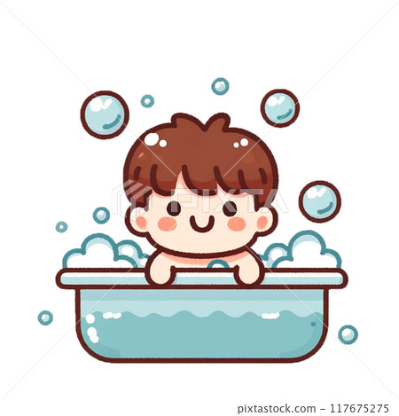 洗澡的男孩 117675275