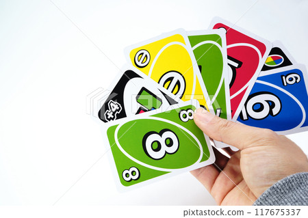 Image of a person holding UNO 117675337