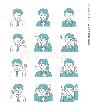 Teacher and student illustration Teacher and student illustration 117675434