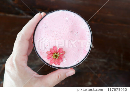 blueberry yogurt smoothie or strawberry yogurt smoothie, mixed berry smoothie or berry smoothie blueberry yogurt smoothie or strawberry yogurt smoothie, mixed berry smoothie or berry smoothie 117675930