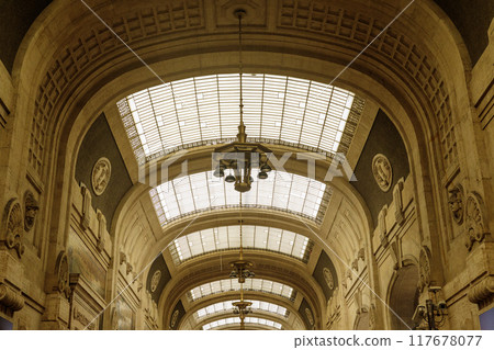 Ceiling of Milan Central Station, Italy Ceiling of Milan Central Station, Italy 117678077