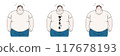 Illustration material of a fat man 117678193