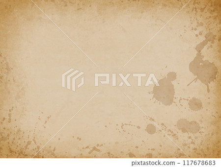 Old textured paper, stains, background material 117678683