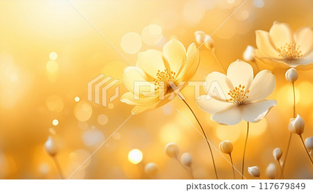 Floral background material (Generative AI) 117679849