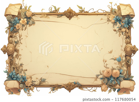 Antique style frame 117680054