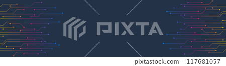 Circuit board texture with communication technology concept Circuit board texture with communication technology concept 117681057