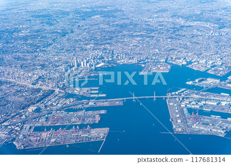 Aerial view of Kanagawa Prefecture 117681314