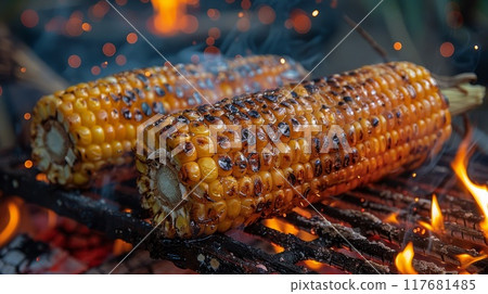 炭烤玉米 117681485