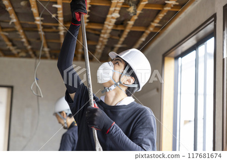 Interior demolition site, renovation, remodeling 117681674