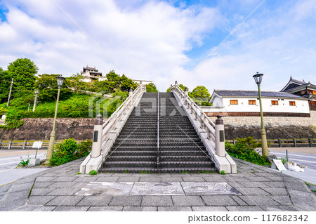 Shoryu Bridge at Fukuchiyama Castle, built by Akechi Mitsuhide (Fukuchiyama City, Kyoto Prefecture) Shoryu Bridge at Fukuchiyama Castle, built by Akechi Mitsuhide (Fukuchiyama City, Kyoto Prefecture) 117682342