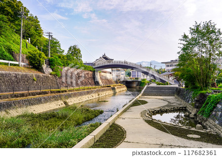Shoryu Bridge at Fukuchiyama Castle, built by Akechi Mitsuhide (Fukuchiyama City, Kyoto Prefecture) Shoryu Bridge at Fukuchiyama Castle, built by Akechi Mitsuhide (Fukuchiyama City, Kyoto Prefecture) 117682361