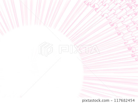 褶邊窗簾集中在一側背景粉紅色的線條 褶邊窗簾集中在一側背景粉紅色的線條 117682454