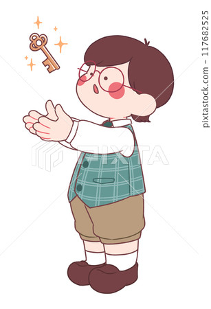 孩子找到鑰匙 孩子找到鑰匙 117682525