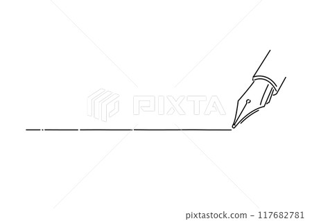 簡單的鋼筆和線條圖 簡單的鋼筆和線條圖 117682781