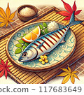 Autumn taste saury 117683649