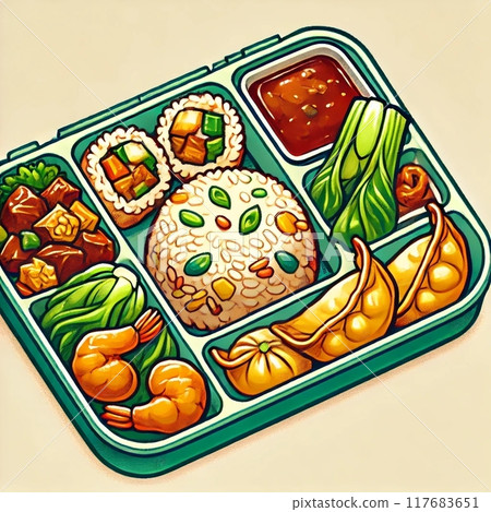 Chinese style bento 117683651
