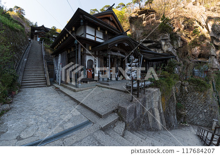 Scenery of Risshakuji Temple at Yamadera, Shosoin 117684207