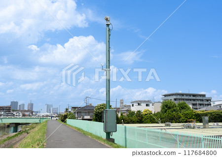 河堤、河岸安裝監視攝影機 河堤、河岸安裝監視攝影機 117684800