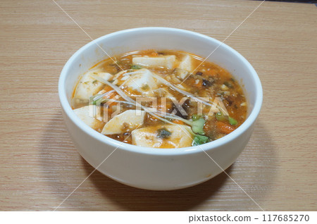 A big serving of mapo tofu 117685270