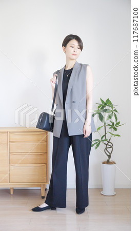 Women's summer clothes autumn clothes fashion coordination whole body (vertical) 117687100