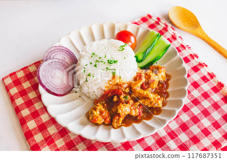 無水keema咖哩飯 117687351