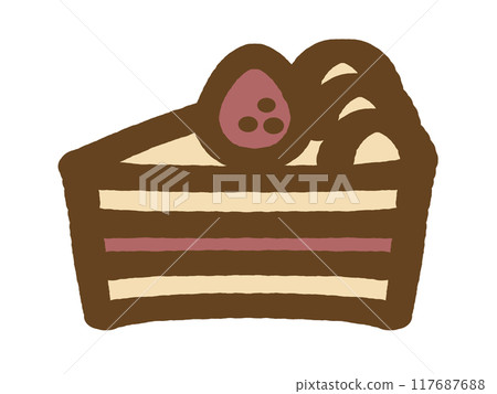 Doodle style shortcake illustration material Doodle style shortcake illustration material 117687688