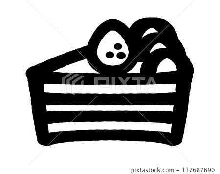 塗鴉風格脆餅插畫素材 塗鴉風格脆餅插畫素材 117687690