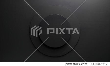 abstract background with black circle and gradient dark grey color, minimalistic style, flat design for banner template, futuristic style, sleek and modern abstract background with black circle and gradient dark grey color, minimalistic style, flat design for banner template, futuristic style, sleek and modern 117687967