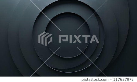 abstract background with black circle and gradient dark grey color, minimalistic style, flat design for banner template, futuristic style, sleek and modern abstract background with black circle and gradient dark grey color, minimalistic style, flat design for banner template, futuristic style, sleek and modern 117687972