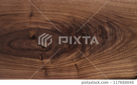 Texture of black walnut solid board untreated 117688048