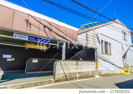 日本橫濱城市景觀，八月。相鐵 西谷站南口等景觀 117688582