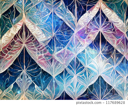 Traditional colorful Japanese pattern image pattern texture Traditional colorful Japanese pattern image pattern texture 117689628