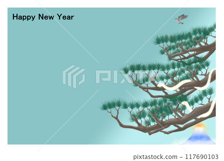 松蛇情侶賀年片_藍色 117690103