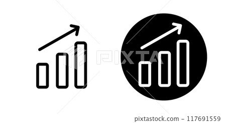 Eco graph icon material 117691559