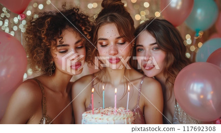 Happy birthday party concept Happy birthday party concept 117692308