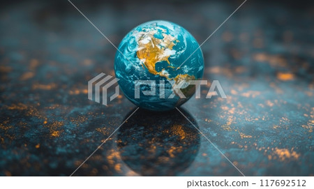 A small blue marble representing Earth 117692512