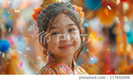 Happy birthday party concept 117692696