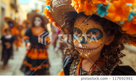 Day of the Dead celebration in Mexico 117692981