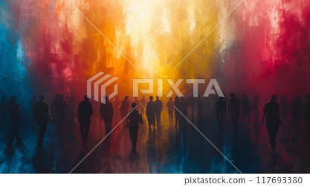 Happy Holi , Concept Indian color festival. Happy Holi , Concept Indian color festival. 117693380