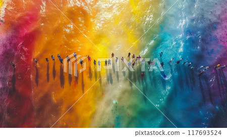 Happy Holi , Concept Indian color festival. Happy Holi , Concept Indian color festival. 117693524